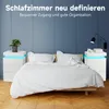 OYAJIA Nachttisch Hochglanz Nachtschrank mit 3 Produktbild-Vorschau 5