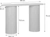 A diagram showing the dimensions of a console table. Produktbild-Vorschau