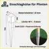 Bodenhülse Einschlagbodenhülse Einschlaghülse Pfostenträger Produktbild-Vorschau 2