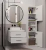 Mobiletto da bagno NEL 60, bianco, sospeso, 2 cassetti, 60 Anteprima dell’immagine prodotto 18