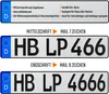 1 Stück 52x11cm Kennzeichen Wunkschkennzeichen DIN- PKW LKW Produktbild-Vorschau 9