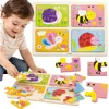 Puzzle en bois Viga « Insectes » 4 en 1 Voir les images du produit 5