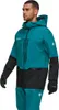 Mann trägt Mammut Haldigrat HS Hooded Jacket in Blau und Schwarz mit Kapuze und Reißverschlusstaschen Voir les images du produit