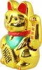 Glückskatze - Maneki-neko - Winkekatze - 35 cm - gold Produktbild-Vorschau 2