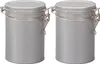 tea4chill Sada na čaj / kávu / potraviny „Silver Round“, 2 Náhľad obrázku produktu 1