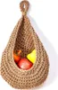 Závěsný koš na ovoce do kuchyně, boho styl, tkaný koš na Náhled obrázku produktu 1