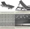 tectake® Aluminium Rattan Sonnenliege Océane 190 x 71 x 34 Produktbild-Vorschau 4