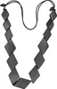 Lange Kette Raute aus Holzrauten von collezione alessandro Produktbild-Vorschau 1