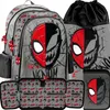 3tlg SPIDER-MAN Schulrucksack set Rucksack Schulranzen Produktbild-Vorschau 1