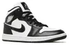 Nike Jordan 1 Mid Black White Panda Sneaker 44 Produktbild-Vorschau 2