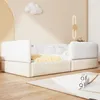 Merax čalúnená posteľ 90x200 cm, čalúnená posteľ s Náhľad obrázku produktu 3