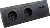 Steckdosenblock McPower ''Flair'' anthrazit, 2-fach Produktbild-Vorschau 1