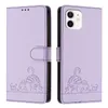 Leder Hülle für iPhone 12 Mini Süße Katze Flip Case Produktbild-Vorschau 2