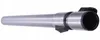 A silver-colored telescopic tube with black rubber grips against a white background. Voir les images du produit