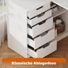 Eck-Schminktisch mit LED-Spiegel & Steckdose, 5 Schubladen, Produktbild-Vorschau 8
