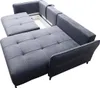 Ecksofa Schlafsofa Sofa SADIE Stoff Element Grafit Ottomane Produktbild-Vorschau 3