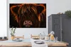 MuchoWow® Poster Schottischer Highlander - Kuh - Schwarz - Produktbild-Vorschau 3