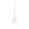 A white pendant light fixture with a long, slender, bulbous shape. Náhľad obrázku produktu