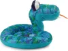 A plush toy snake coiled on a white background. Produktbild-Vorschau