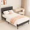 Faziango Polsterbett 120x200 cm Doppelbett in Schwarz - Produktbild-Vorschau 7