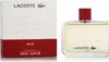 A box of Lacoste Red eau de toilette and a bottle of the same perfume. Voir les images du produit