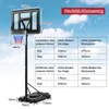 GOPLUS Basketballkorb Outdoor, Korbhöhe von 170 bis 305 cm Produktbild-Vorschau 5