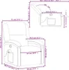 VidaXL 371808, Zamat, Šedá, Pena, 110 kg, 710 mm, 865 mm Náhľad obrázku produktu 7