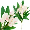 Grosser Blumenbunnenstrauss X9 Rosa Kunstblumen Produktbild-Vorschau 1