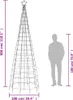vidaXL Sapin de Noël à LED avec piquet de terre 570 LED Voir les images du produit 7
