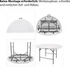 Klapptisch rund Ø 120 cm Höhe 74 cm Kunststoff / Stahl Produktbild-Vorschau 5