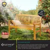 KESSER® Gartenbank Holz Holzbank wetterfest | Für 3 bis 4 Produktbild-Vorschau 5