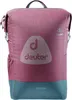 A pink and teal Deuter backpack is shown against a white background. Produktbild-Vorschau