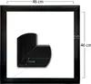 2 SCHATTENFUGENRAHMEN für KEILRAHMEN 50x50cm schwarz | Produktbild-Vorschau 2