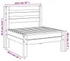 vidaXL Gartensofa ohne Armlehnen Massivholz Douglasie Produktbild-Vorschau 8
