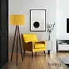 Opviq, Hochwertige Stehlampe, Gelb, 140 cm hoch | 100% MDF, Produktbild-Vorschau 1