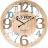 Rebecca Mobili Horloge murale avec sculptures en bois Voir les images du produit 1
