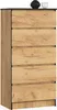 Akord Dressoir 5 Tiroirs Chêne Craft 60X40X121 Voir les images du produit 1