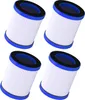 Four air filters arranged in a diagonal grid on a white background. Voir les images du produit