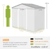 Outsunny Gerätehaus mit Bodenrahmen Geräteschuppen Produktbild-Vorschau 3