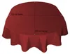 Tischdecke 130x220 cm bordeaux oval beschichtet Leinenoptik Produktbild-Vorschau 4