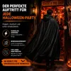 Halloween Zauberer Umhang – Schwarzes Kostüm für Erwachsene Produktbild-Vorschau 5