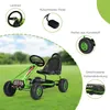 Kinder Gokart mit Handbremse & verstellbarem Sitz, Tretauto Produktbild-Vorschau 4