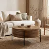 FineBuy : Table basse en bois massif de mangue, diamètre 70 Voir les images du produit 1