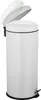 A white pedal bin with its lid open, shown against a white background. Produktbild-Vorschau