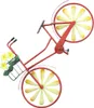 Gartenstecker "Fahrrad" aus Metall, bunt, fluoreszierend, Produktbild-Vorschau 2