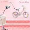 Mädchenfahrrad 14 Zoll Glocke Zusatzräder Schubstange Produktbild-Vorschau 7
