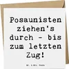 Mr. & Mrs. Panda Grußkarte Spruch Trombone Durchzieher - Produktbild-Vorschau 1