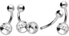 Bauchnabelpiercing Titan Bananabell EPOXY-RING- + Produktbild-Vorschau 2
