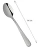 A single silver spoon is shown against a white background with a measurement line indicating its length. Anteprima dell’immagine prodotto