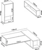 Dmora Parete Attrezzata Fortuna 41x230x180h cm Bianco Anteprima dell’immagine prodotto 3